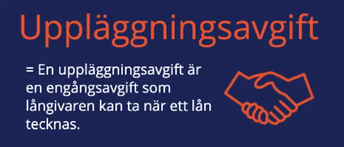 Vad är uppläggningsavgift Vad är uppläggningsavgift